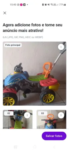 Moto grande unissex com algumas avarias só 80,00 anda bem viu