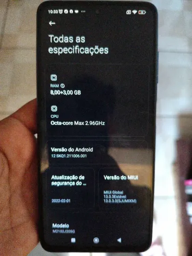 Poço x3 pro 256 GB 8 ram NFC