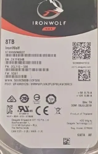 HD 8tb NAS estado de zero