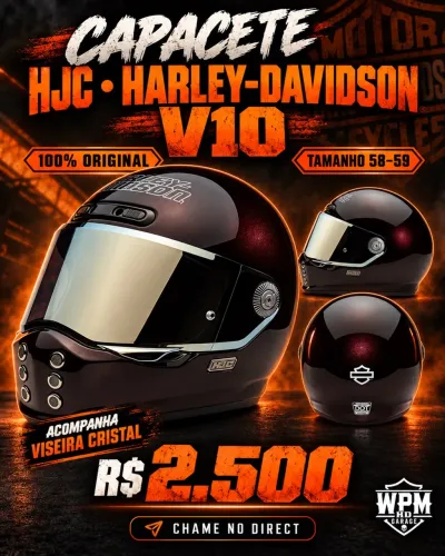 Capacete Harley Davidson v10