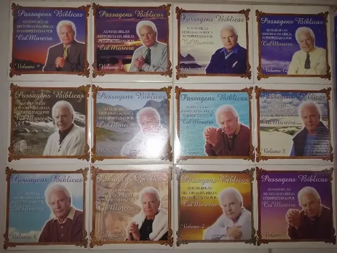 12 CDs de Passagens Bíblicas interpretadas por Cid Moreira Pouco uso, digipack