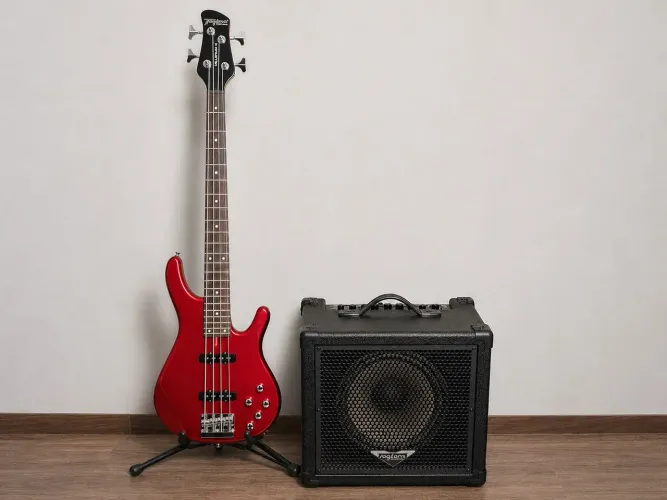 Kit Completo Contra Baixo Tagima Millenium 4 + Cubo Voxstorm CB-50