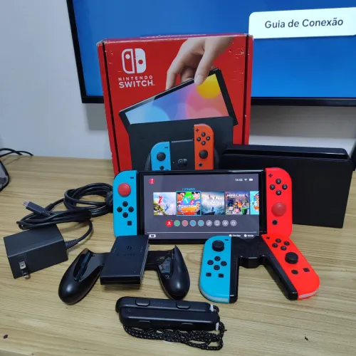 Nintendo Switch Oled 512gb Desbloquead0 cheio de jogos