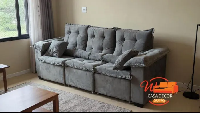 Promoção sofá luxo 2.70 direto da fábrica, frete grátis 