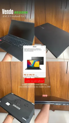 Vendo Notebook Asus Ryzen 5