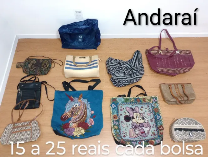(ABOLIÇÃO OU TIJUCA) Bolsas femininas grandes pequenas estampadas lisas
