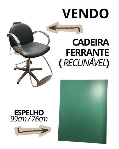 CADEIRA BARBEIRO RECLINÁVEL 