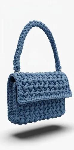 bolsa em crochê - trabalho artesanal em fio de malha