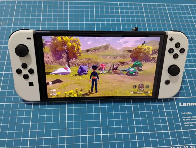 Nintendo Switch OLED Branco Completo + Caixa + Case + MicroSD Nintendo 256GB