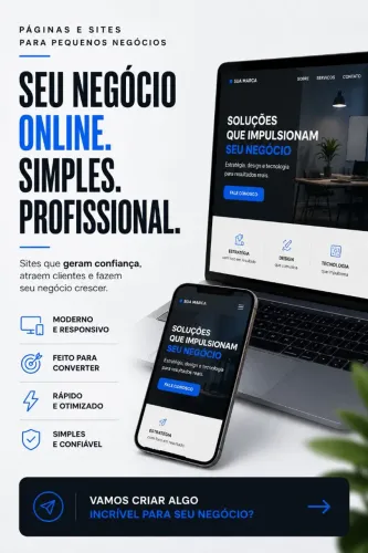 Páginas e sites para empresas 