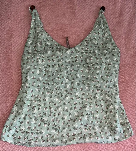 Blusa de Alça Floral - Tamanho M