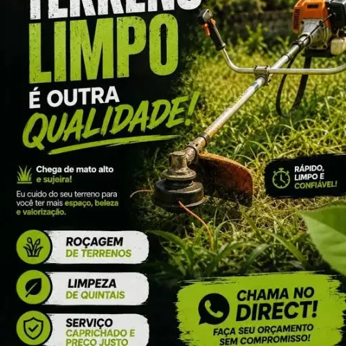 Serviço completo rosadeira