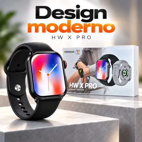 Smartwatch HW X PRO Tela Colorida Relógio Inteligente Bluetooth