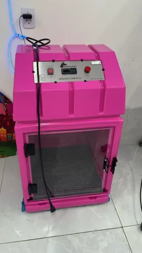 Secador Compacto Minag para cachorros Rosa 220v NOVA