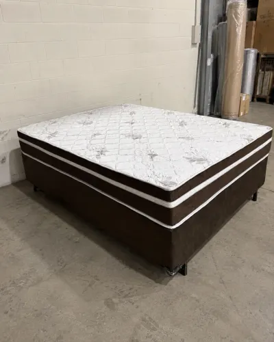 Promoção Cama Box Casal Luxo Molas Ensacadas