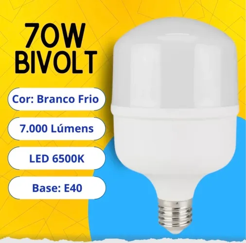 Lâmpada LED Empalux 70W E40 6500K - Alta Potência e Economia