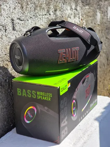Caixa De Som Bluetooth Zealot S89 Bass Premium - Zerada Na Caixa (Com Nota)