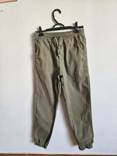 calça jogger verde militar, onda marinha, P/34