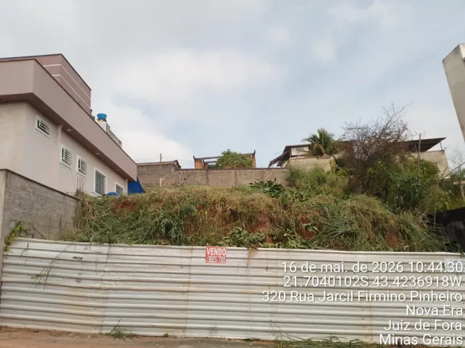 Vendo lote, Nova Era da frente, vista para colégio militar, R$ 190 mil.