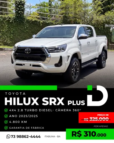Toyota Hilux CD SRX Plus 4X4 2.8 TDI Die. Aut. 2025
