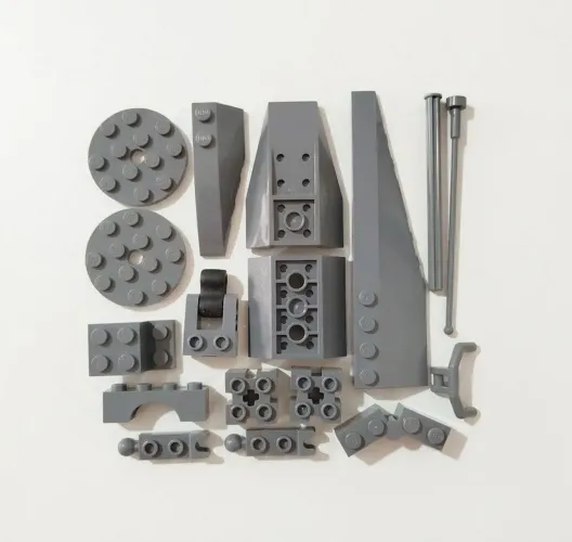 Peças de Lego original na cor cinza escuro
