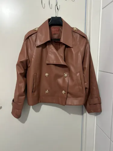 Jaqueta de Couro plus size