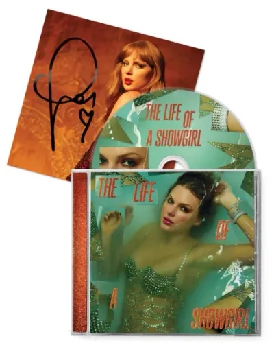 Taylor Swift CD assinado The Life Of A Showgirl