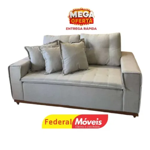 Sofá Off White 1,70m Linho SOLICITE O CATALOGO