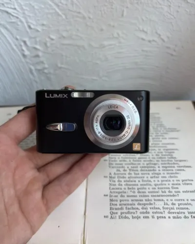 cybershot lumix lente leica dmc-fx3 completa - pronta pra uso!