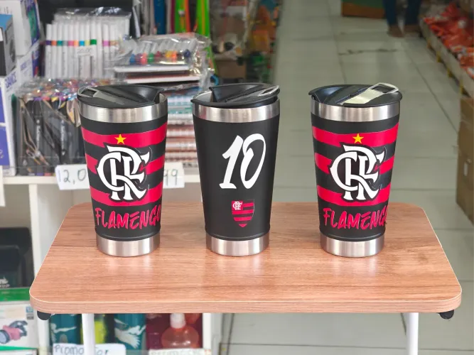 Copo Térmico do Flamengo - ENTREGA A DOMICÍLIO
