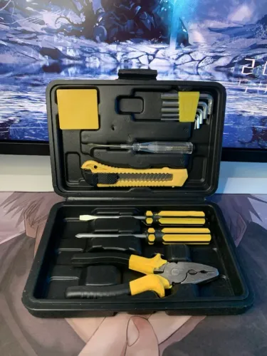 Kit Ferramentas 12 Peças Portátil com Estojo