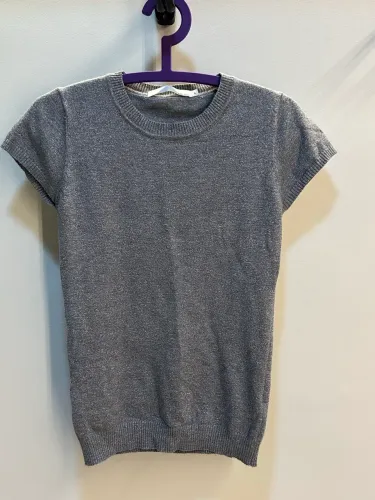 Blusa Sacada Cinza com brilho