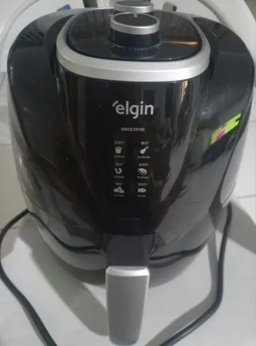 Fritadeira Elétrica Space Fryer Elgin Preta 5 Litros Preta 220V - Airfryer
