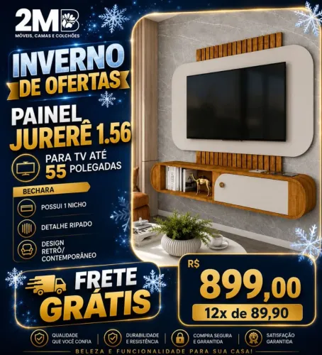 Painel Jurerê 1.56cm / Painel Rack Suspenso