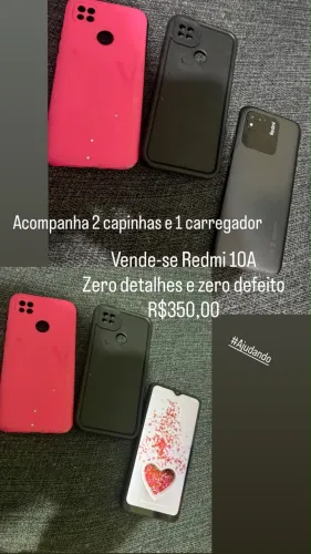 REDMI 10A com biometria
