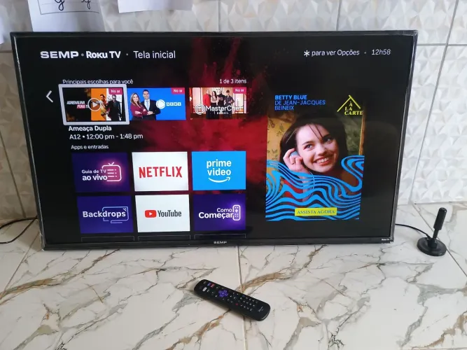 Tv Semp 43 polegadas smart roku tv
