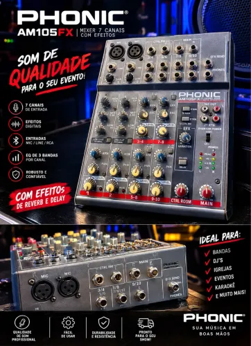 Mesa de som Promoção