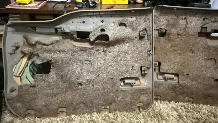 Forro de portas para F-250 XLT com moldura para auto falante