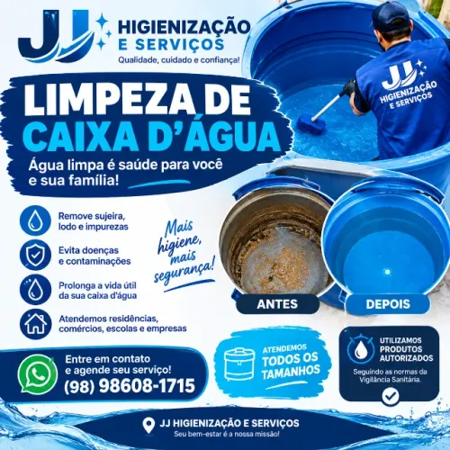 LIMPAZA DE CAIXA DE ÁGUA