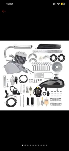 Kit Motor de Bicicleta Knakasaki 80cc 2 Tempos Cor Preto