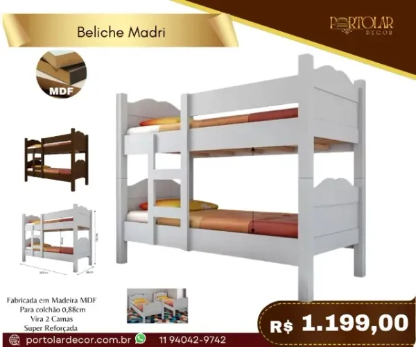 Beliche Madri, a pronta entrega