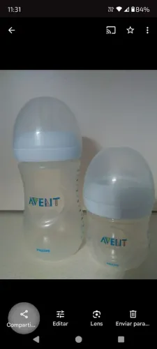 Kit de mamadeira Avent Philips usadas