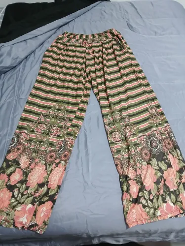Calça  estampada folgadinha 