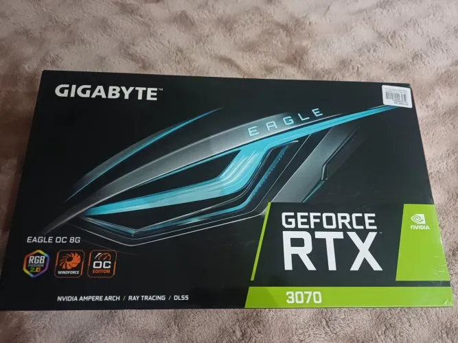 Placa de Vídeo Gigabyte GeForce RTX 3070 Eagle OC 8GB (Excelente Estado)