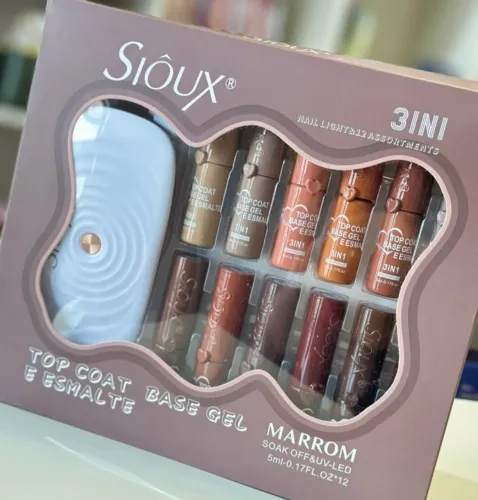 Esmalte em gel da Siôux 3 in 1