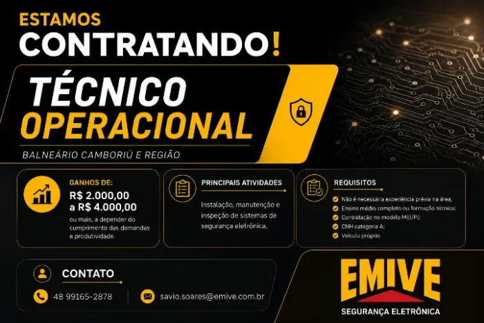 Técnico Operacional - Instação e Manutenção
