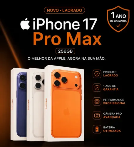 iPhone 17 Pro Max | 256GB | 1 Ano De Garantia Apple-