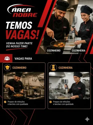 Vagas para cozinheiro (a)