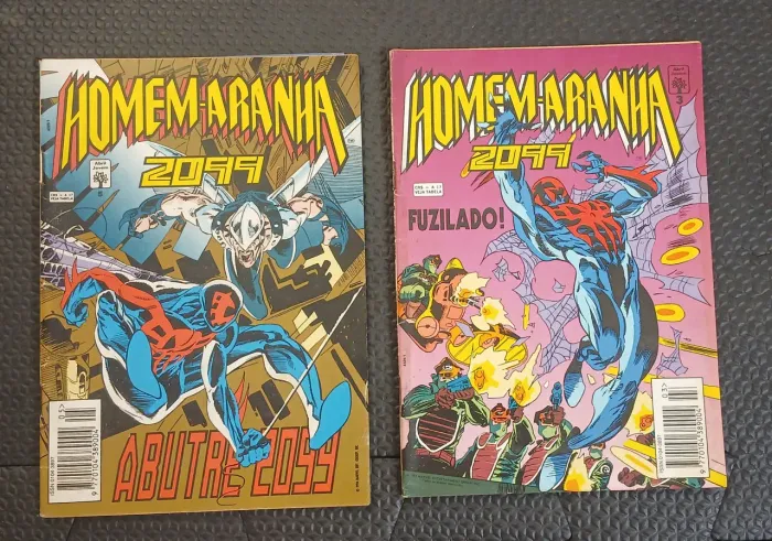 Lote Homem-Aranha 2099 nº 3 e 5 Abril Jovem Marvel