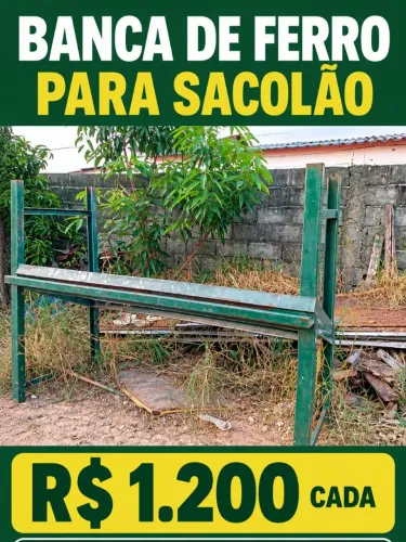 Banca de ferro para sacolao